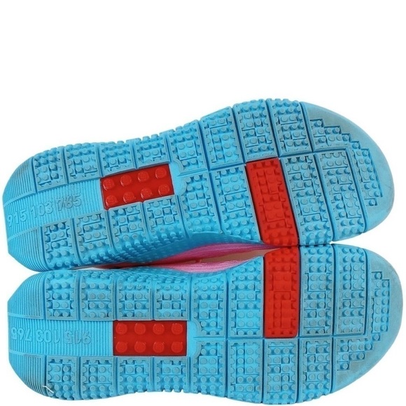 ADIDAS X LEGO® SPORT 7.5 Women's GY2611 Pink, white blue sneakers - Picture 3 of 7